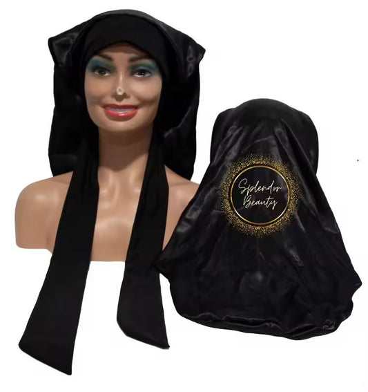 LONG SATIN HAIR BONNET